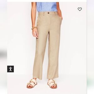 Boden Westbourne Crop Linen Pants - Size US 4